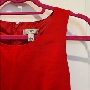 J. Crew Red Suiting Dress